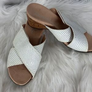 Vionic Leticia Women's Sandals Embossed Lizard Print Wedge Slide Size 6